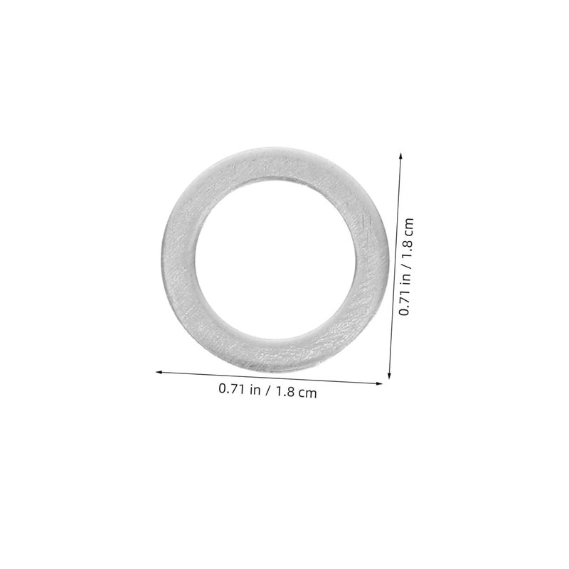 200Pcs Aluminum Oil Drain Plug Crush Washers High Temperature Leakproof Gaskets with Storage Box - Image 2